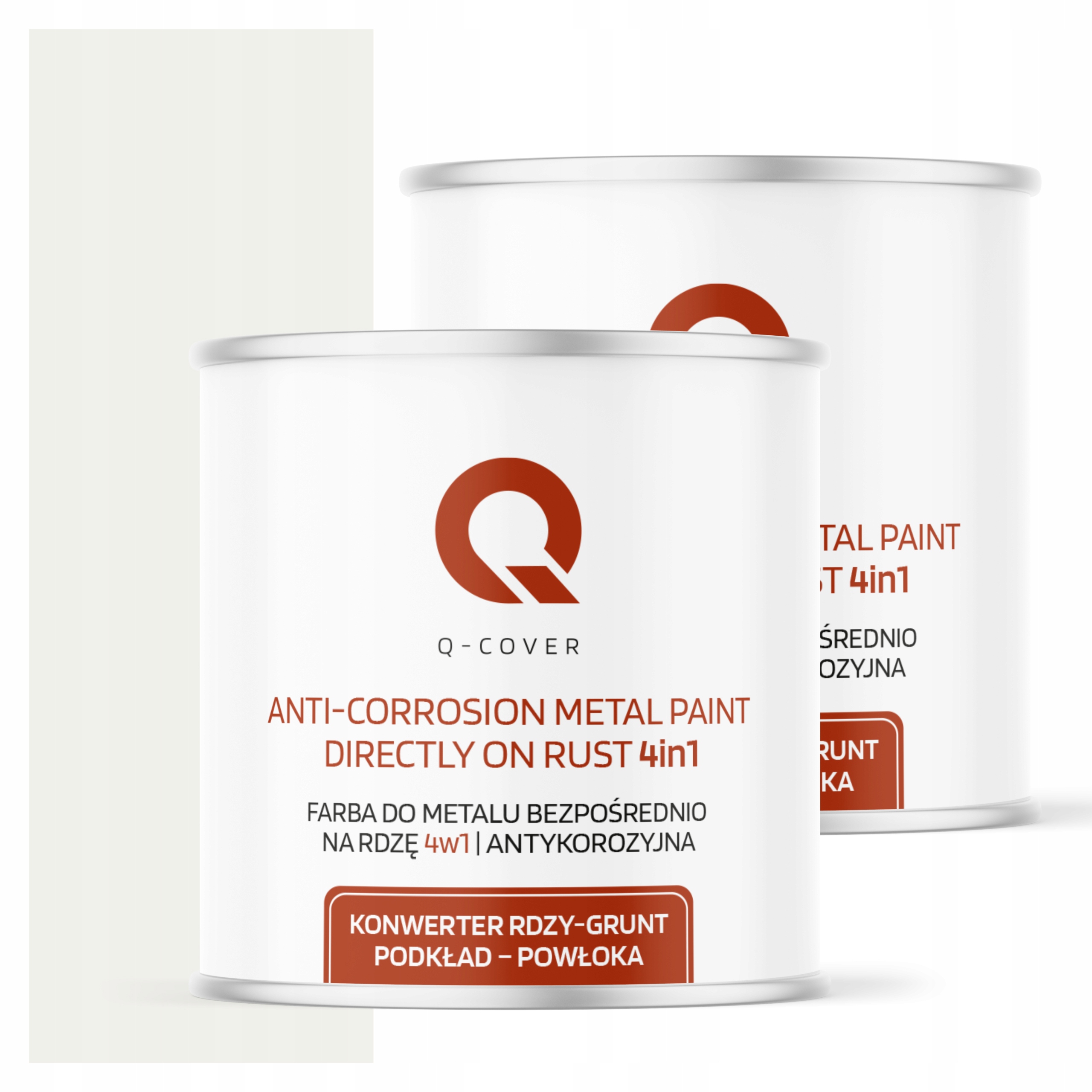 Farba Priamo na hrdzu Metal Aluminium Oceľ 2,5L 4v1 Lesk Biela Cestná