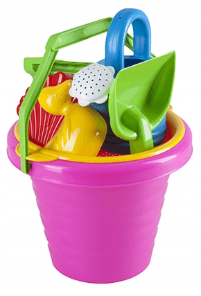 ZESTAW DO PIASKU PIASKOWNICY WIADERKO KONEWKA SITKO GRABKI ŁOPATKA FOREMKI