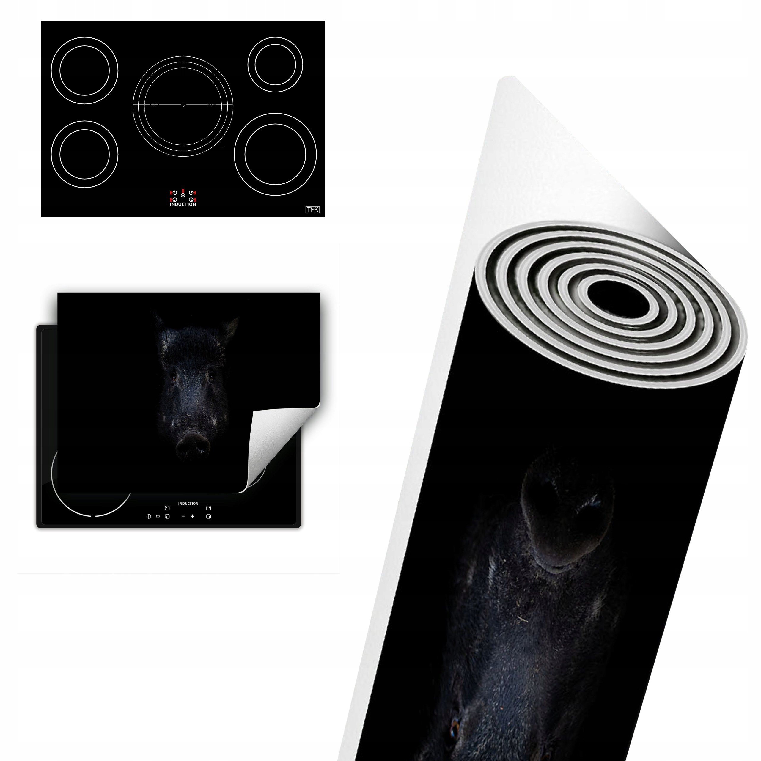 Vinylová Ochrana Na Indukci Deska 80x52 černá divočák