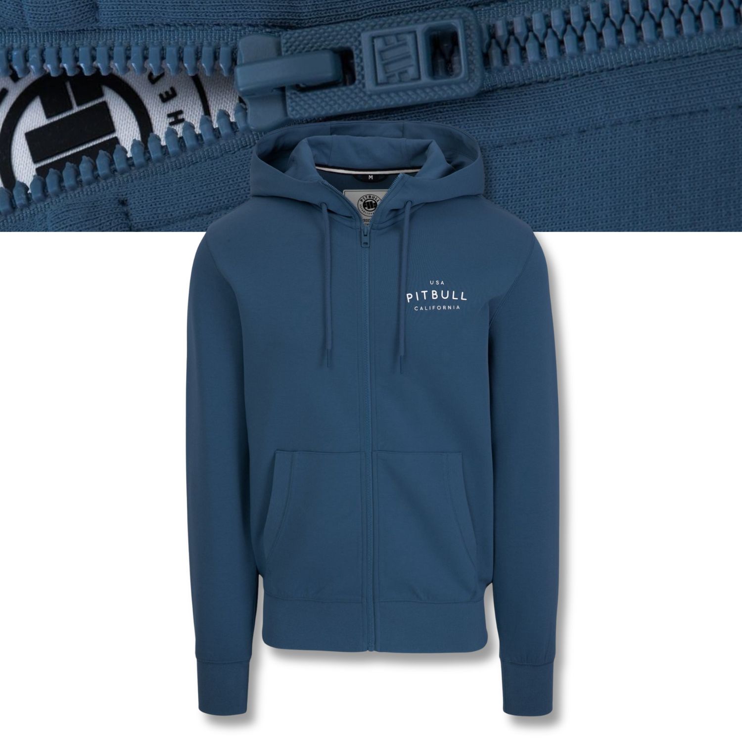 Pánská Rozepínací mikina s kapucí Pitbull Pohodlná tepláková mikina Sampson