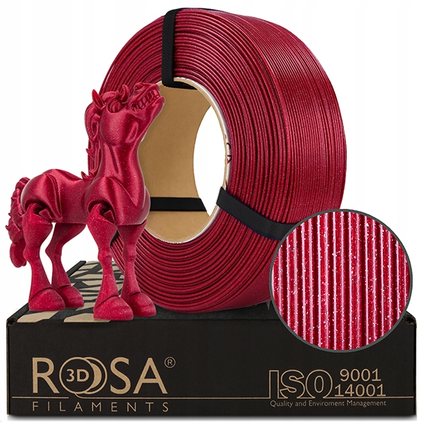 Filament Rosa3D ReFill Pla Galaxy Red Wine 1kg 1,75mm