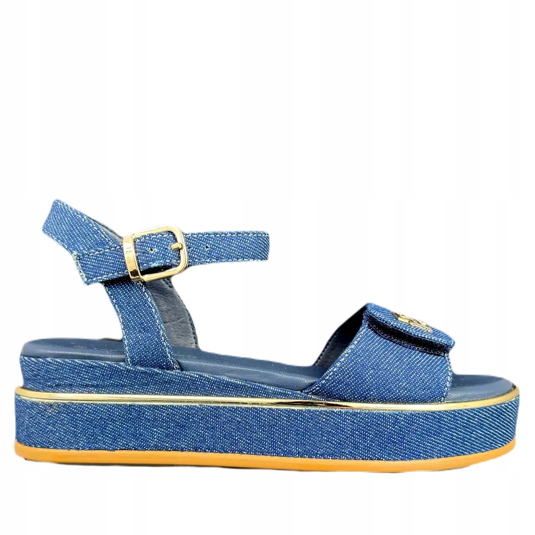 Dámské sandály Tommy Hilfiger T3A2-33788-1828800 modré velikost 37, Modrá