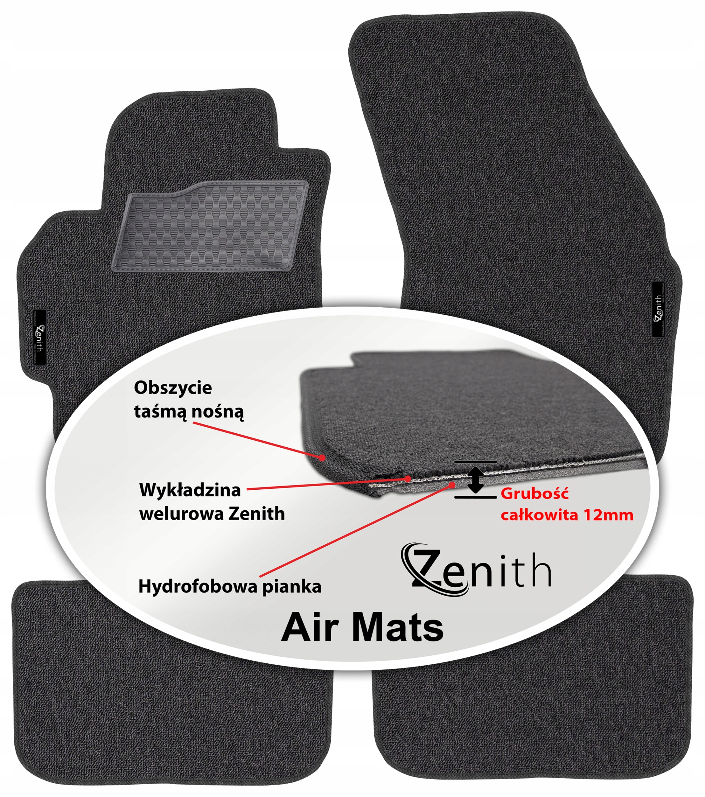 Suzuki Liana Fl 2004-2007 Velúrové koberčeky do auta Zenith Air Mats