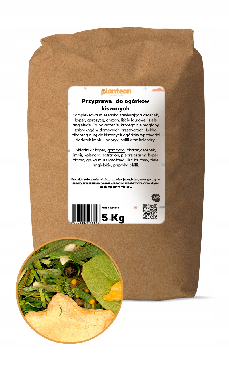 Přírodní Koření na kysané okurky k nakládání 5 kg