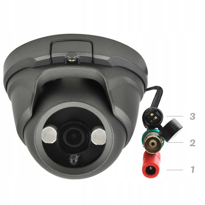 MONITORING 4 KAMERY KOPUŁKOWE GRAFITOWE ZEWNĘTRZNE Kod producenta DVS-XVR0401-N5 + 4xDVS-HA5028ND-IRs