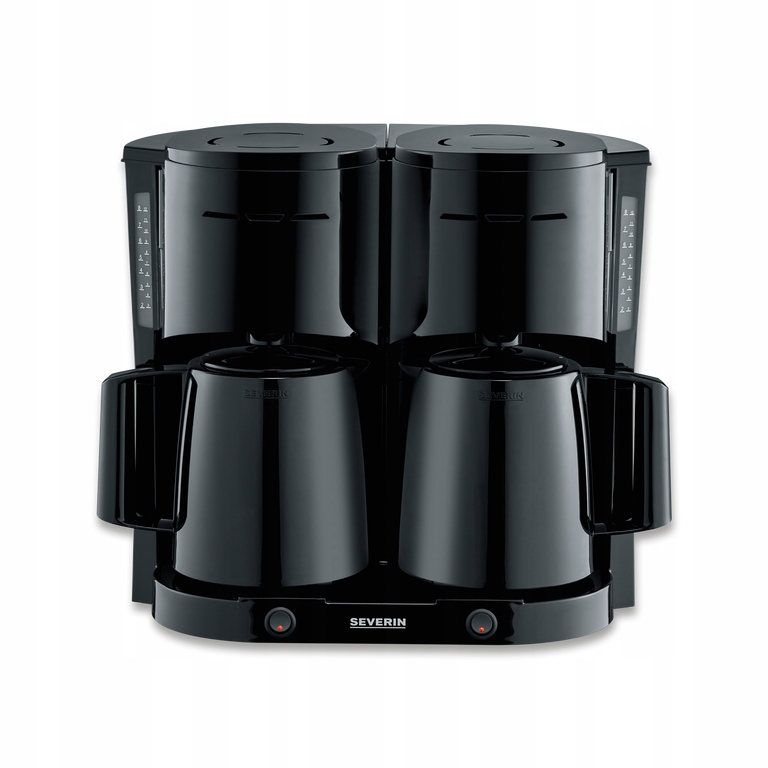 Severin Ka 9315 Odtokový kávovar 2 Termické Džbány 2,0 l čierny