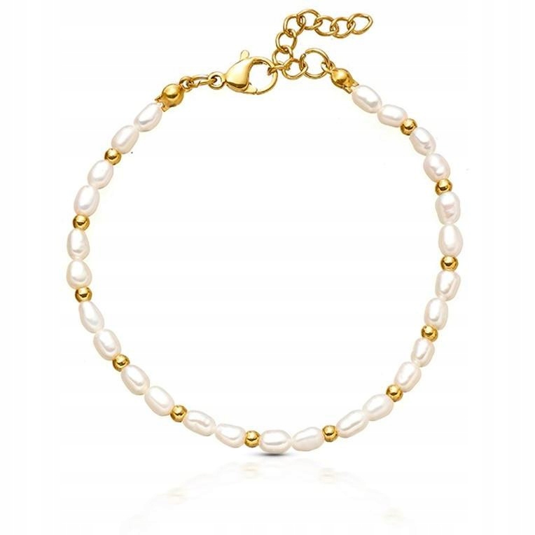 Dámský bílý náramek Venetto perla chovná 20 cm