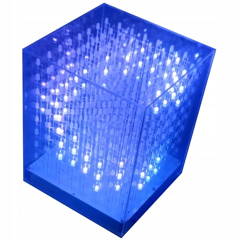 Sada pro vlastní montáž Trojrozměrná Led kostka 8×8×8 3D8 Diy Kit