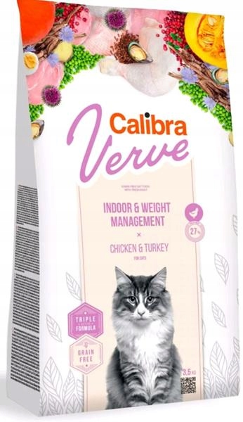 Calibra Cat Verve Gf Indoor&Weight Chicken3,5kg
