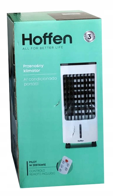 KLIMATOR WODNY PRZENOŚNY Z PILOTEM HOFFEN
