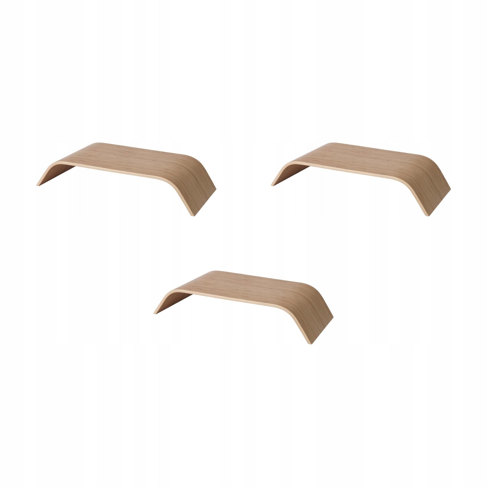 3 ks Ergonomická bambusová základna monitoru Sigfinn