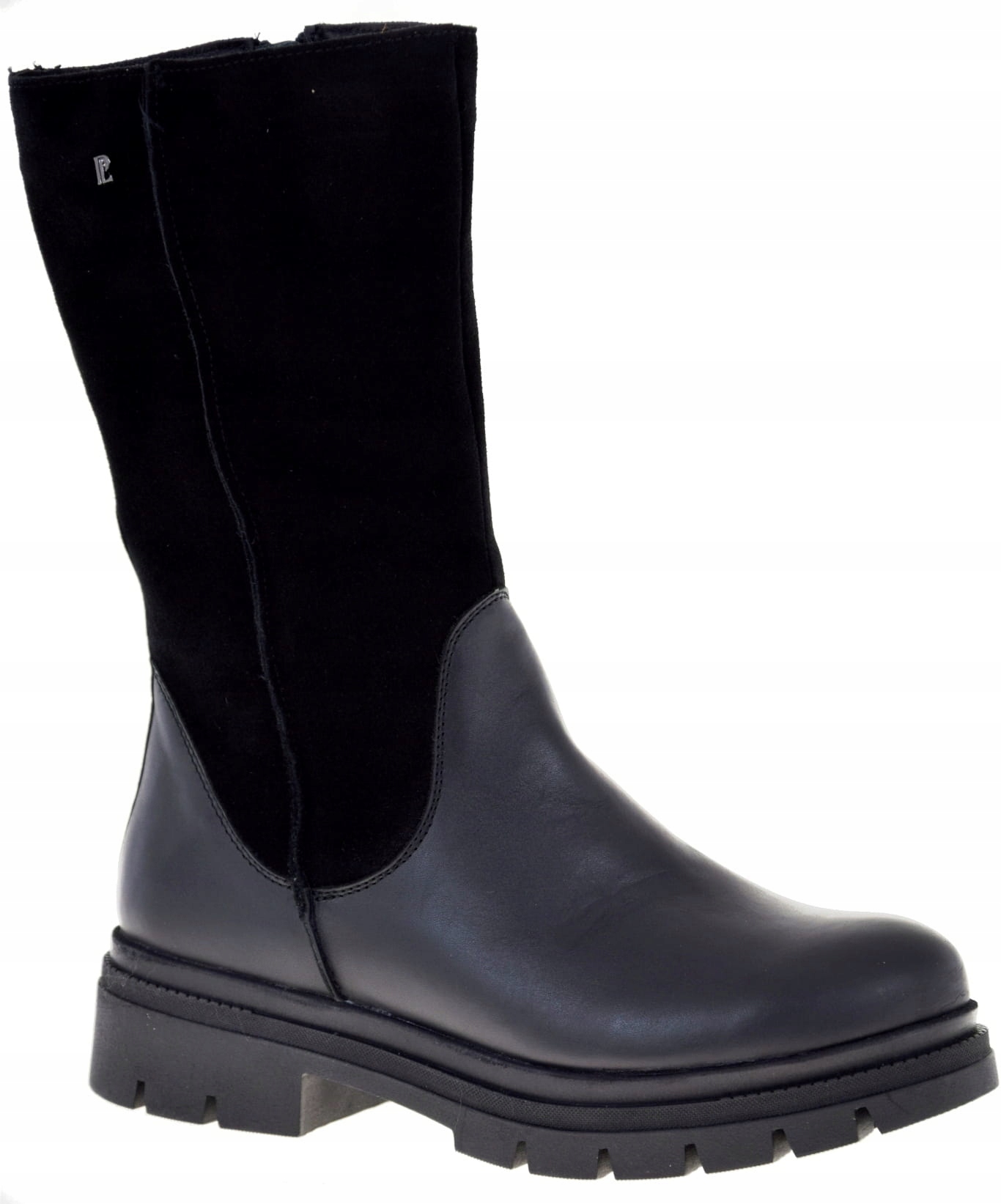 Dámské Kozačky Pollonus 5-1530 Černá Přírodní Kůže Akce! VEL.41