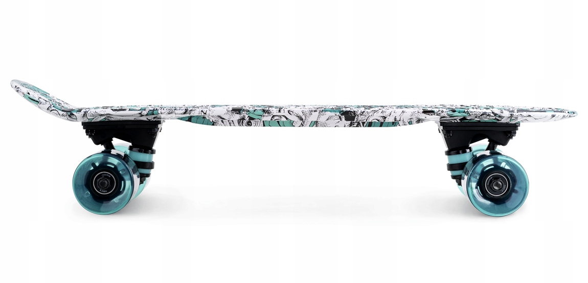 MOVINO deskorolka typu fiszka koła LED ABEC9 100kg Szerokość 6