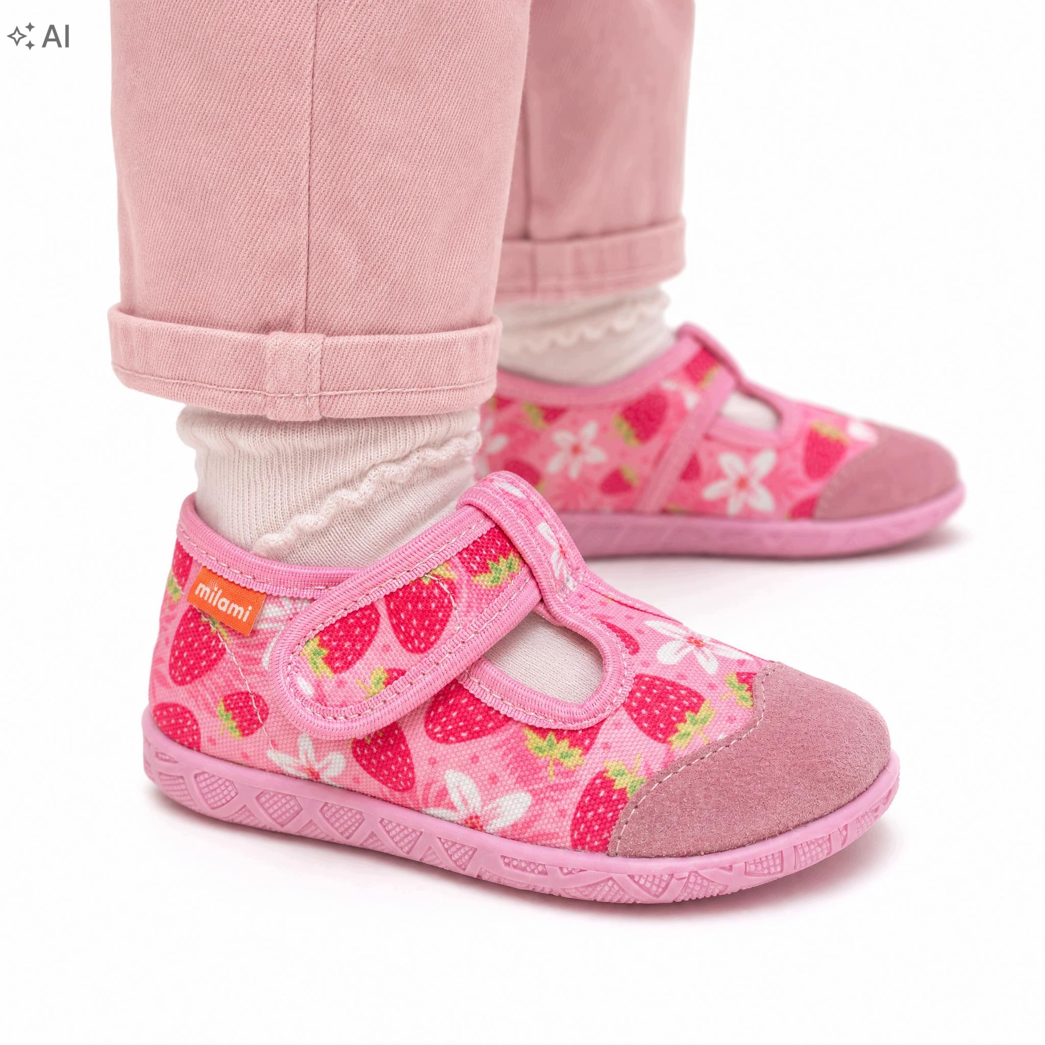 Kapcie, buty dziecięce Milami 112-BR-15-PINK