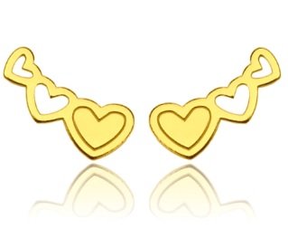 

Kolczyki Gwiazd Celebrytki Nausznice Serca Srebro