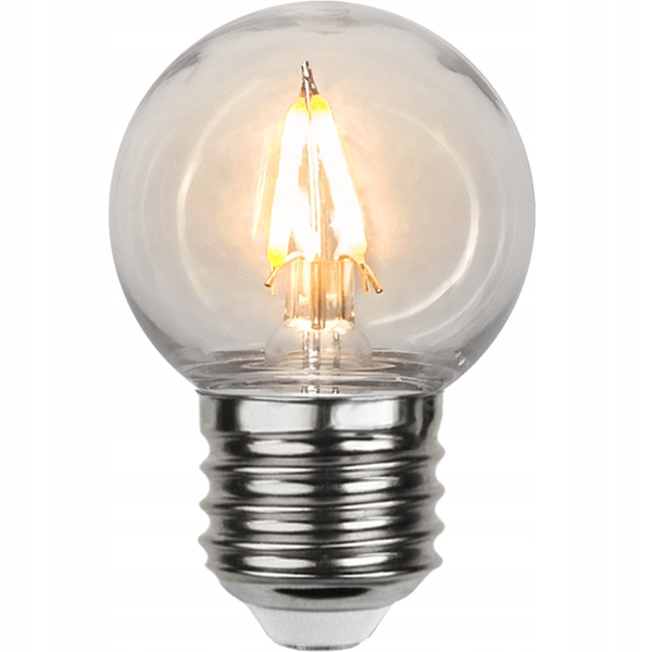 

Plastikowa żarówka Led E27 G45 0,6W 2100K plastik
