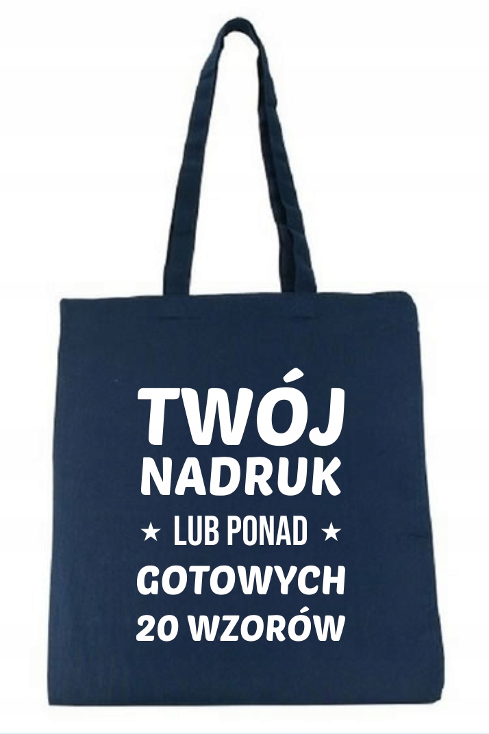 ECO TORBA NA ZAKUPY Z WŁASNYM NADRUKIEM BAWEŁNIANA