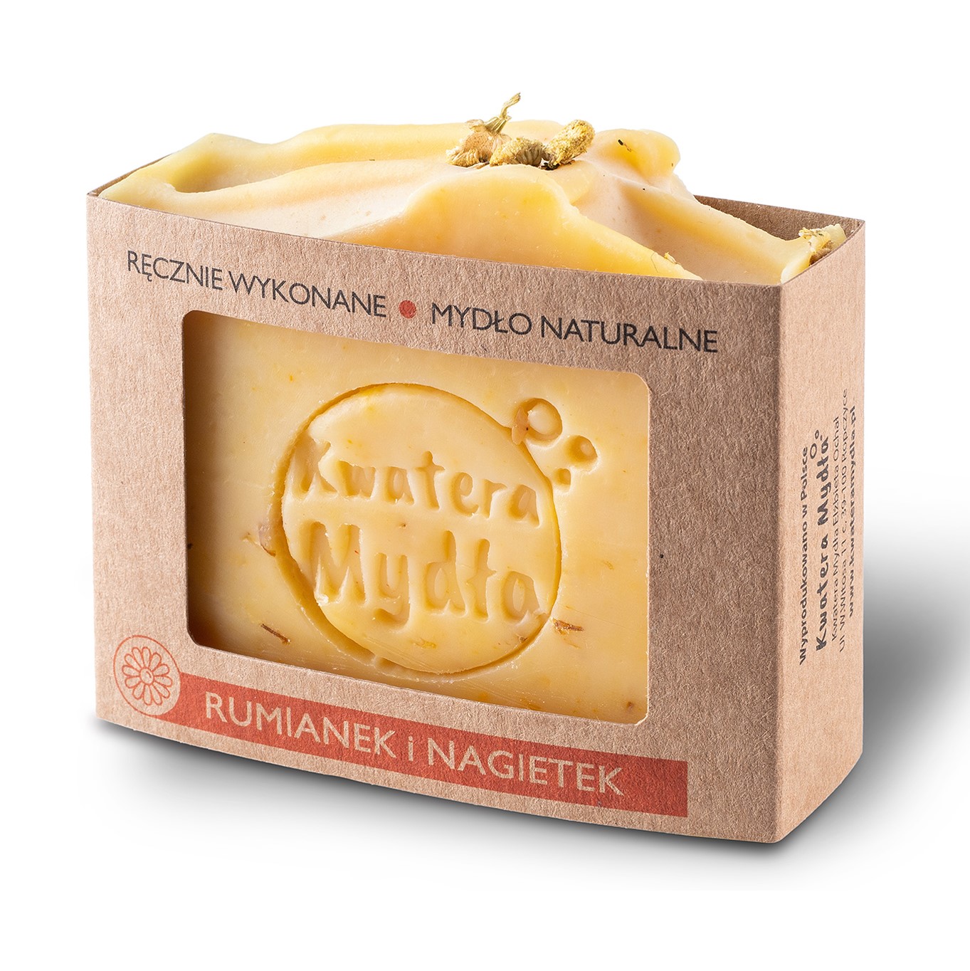 

Mydło naturalne rumiankowe nagietkowe 130g