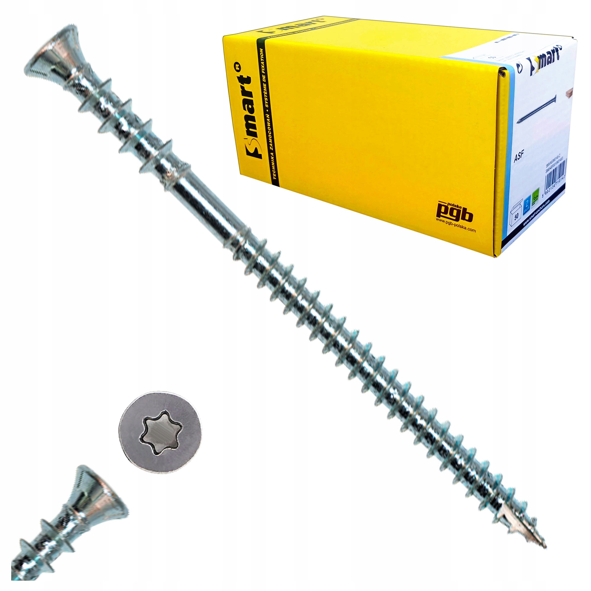WKRĘTY DO POZIOMOWANIA ŁAT 6x100 DYSTANSOWE REGULACYJNE 100 szt TX25 PGB