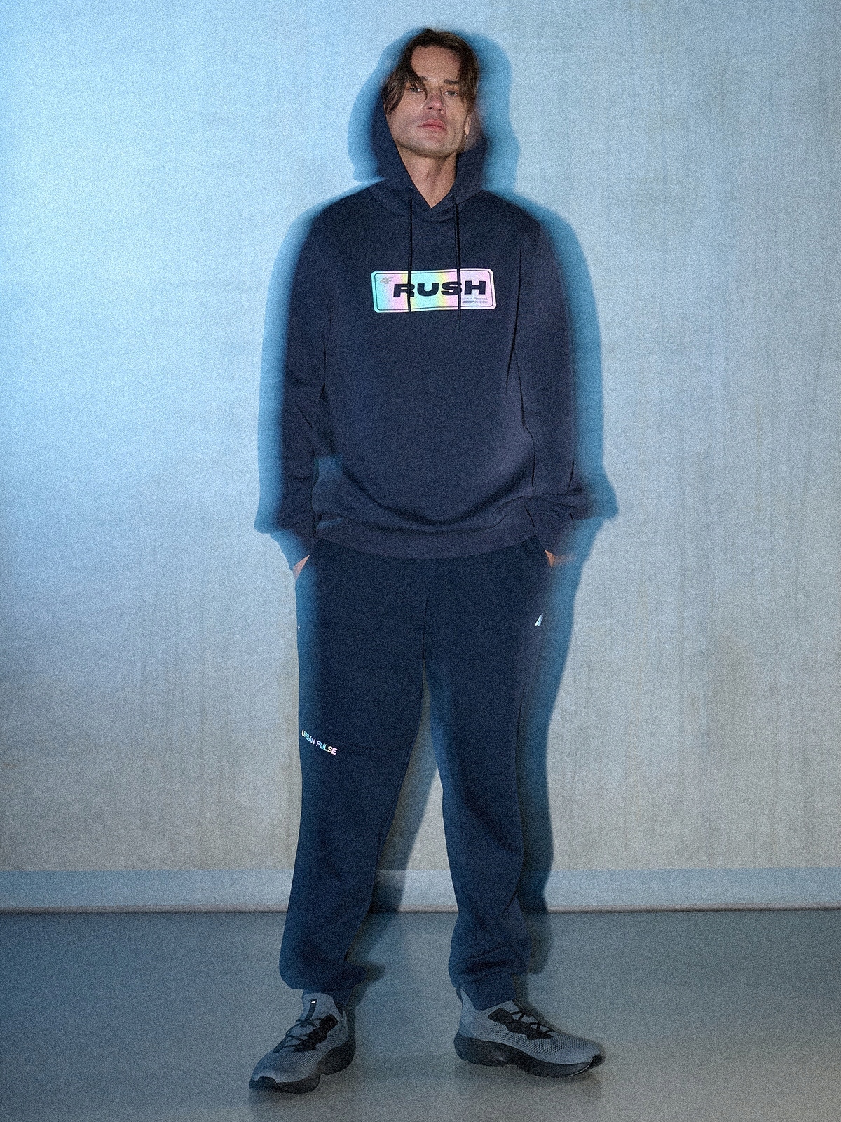 4F Pánské Jogger Kalhoty Tmavě Modré Zateplené XL