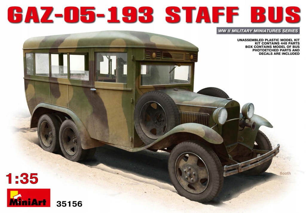 Gaz-05-193 Staff Bus 1:35 MiniArt 35156