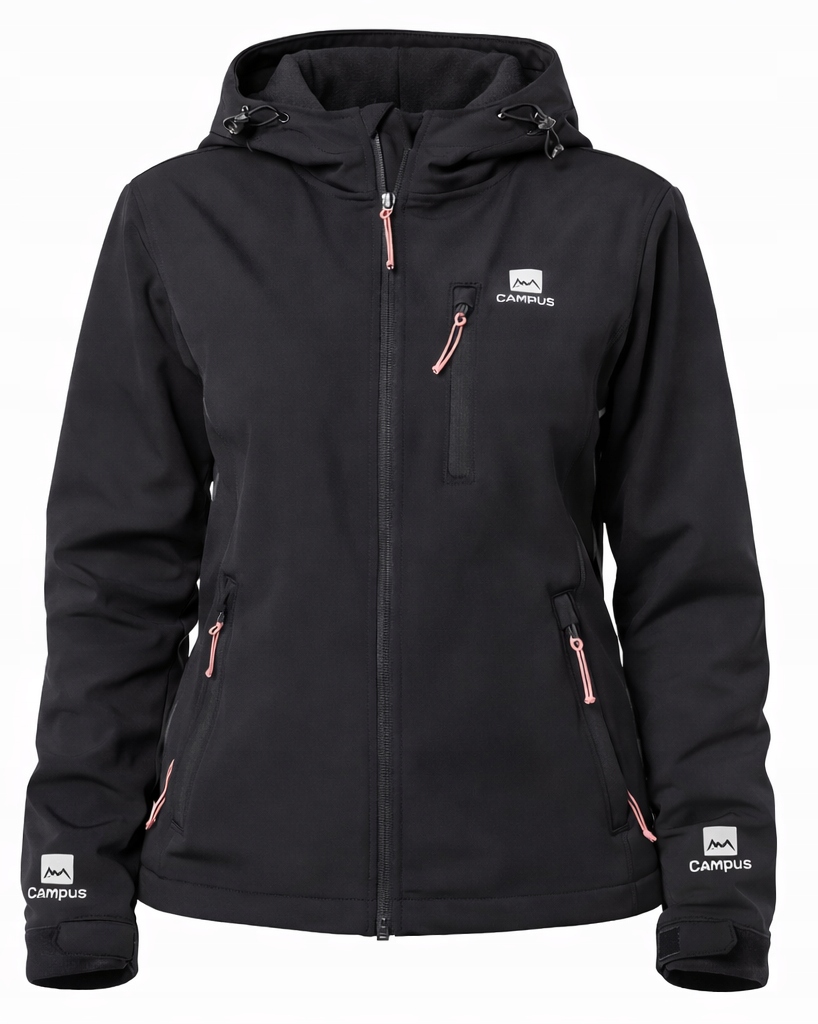 Kurtka damska z kapturem softshell Campus Essential roz. XL