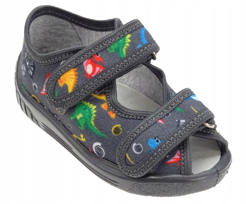 

Kapcie na rzepy sandały Dino Olek206 wkł. skóra 23