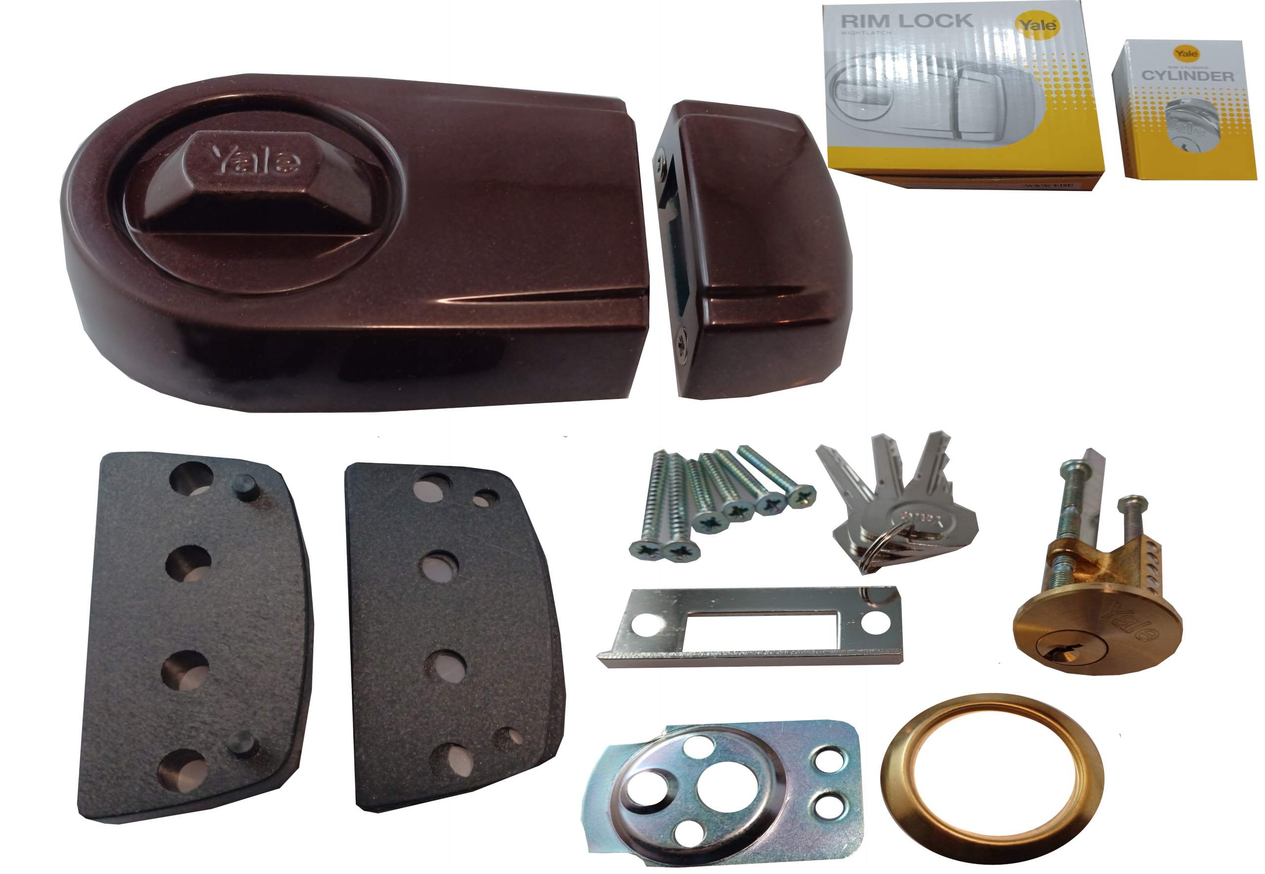 Vrchní Zámek Lukostřelec Yale Y2T Assa Abloy Hnědý Vložka 3 Klíče