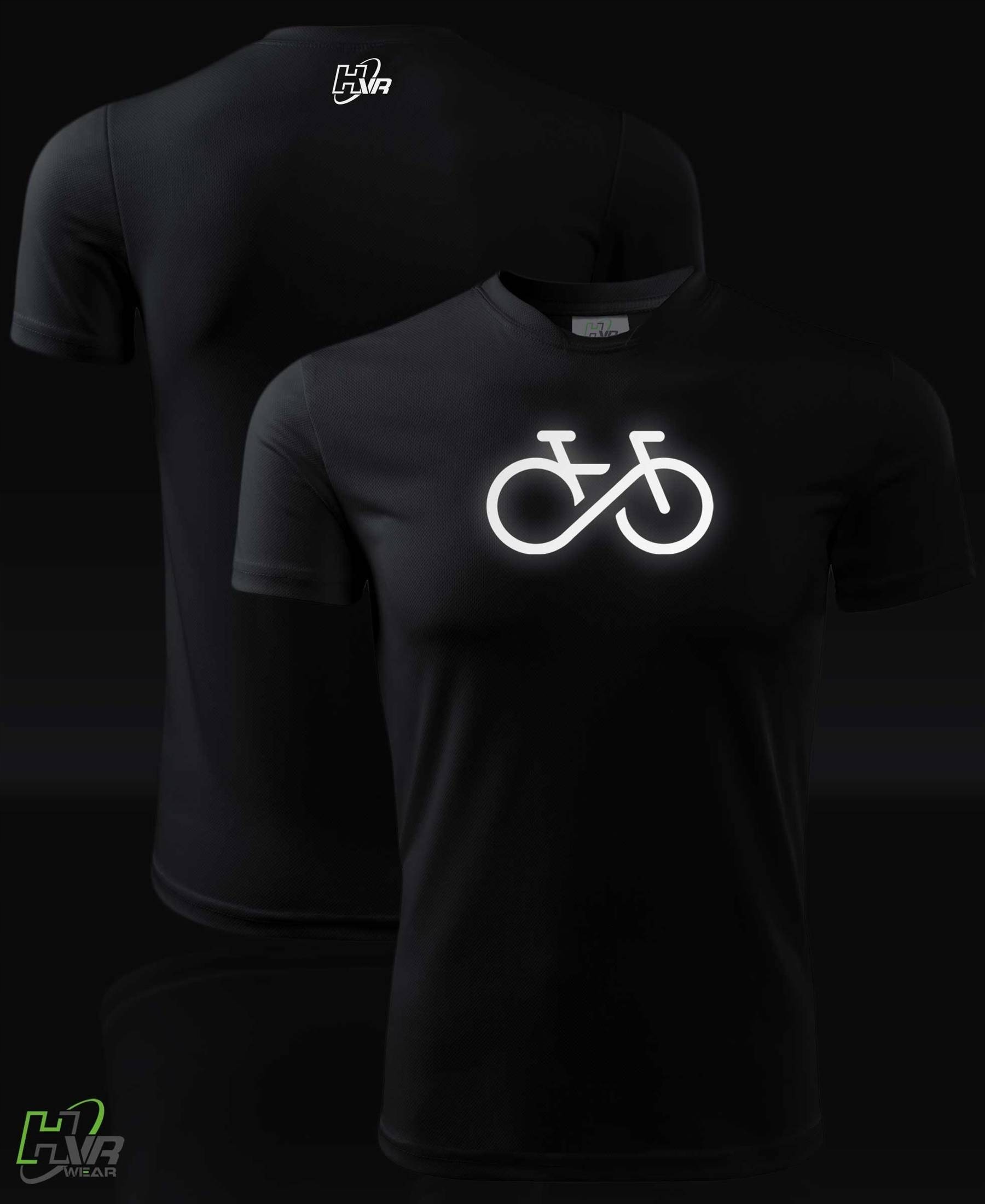 Termoaktywna koszulka HVR odblaskowy nadruk ROWER Płeć mężczyzna