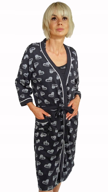 SZLAFROK miękki CIEPŁY podomka ______ BAWEŁNA __ L Rękaw inny rękaw