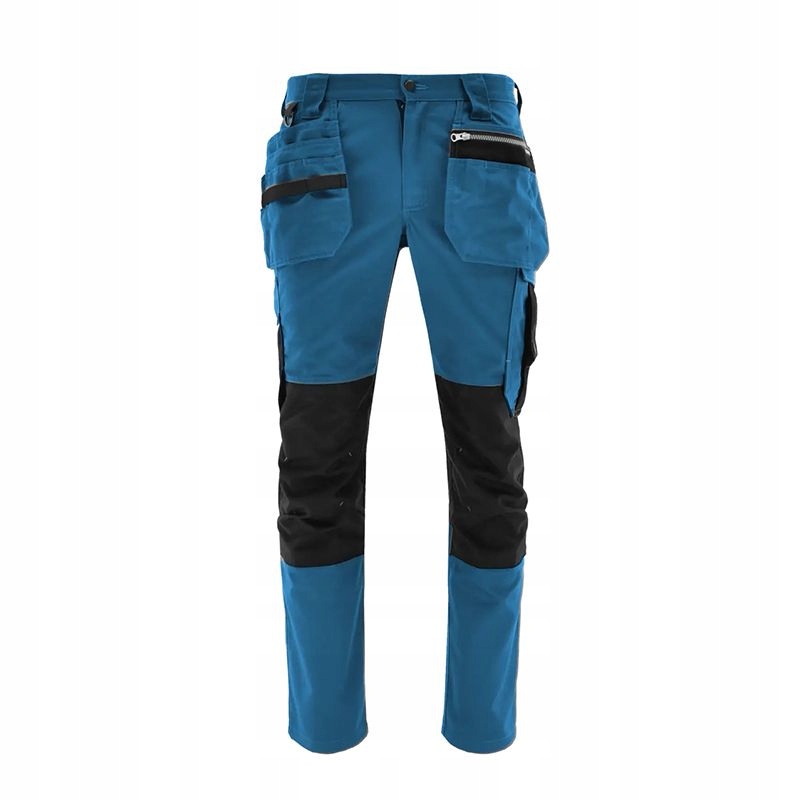 Spodnie robocze monterskie do pasa stretch odblaskowe Monter 62