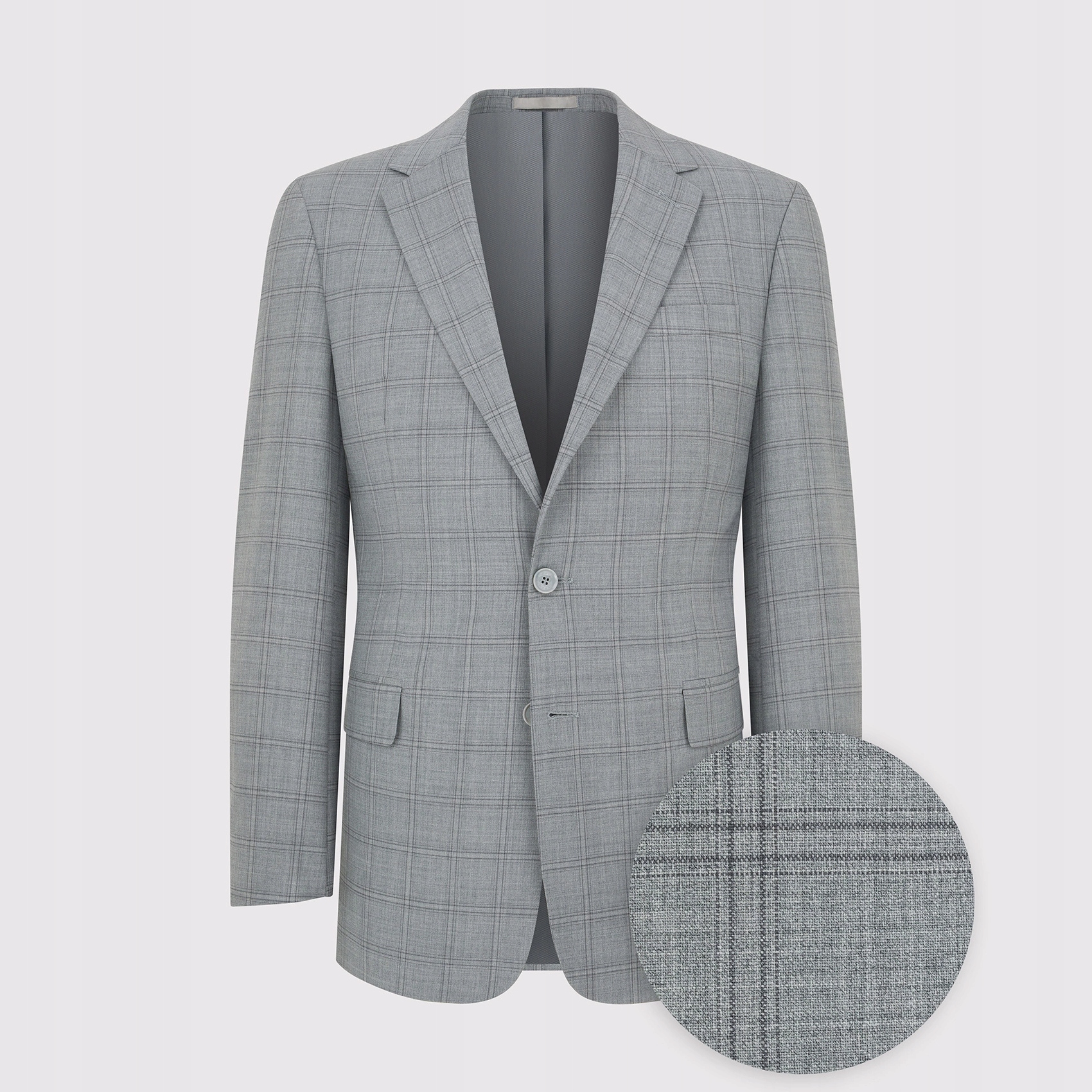 Šedé sako s kostkovaným vzorem Pako Lorente vel 52/182