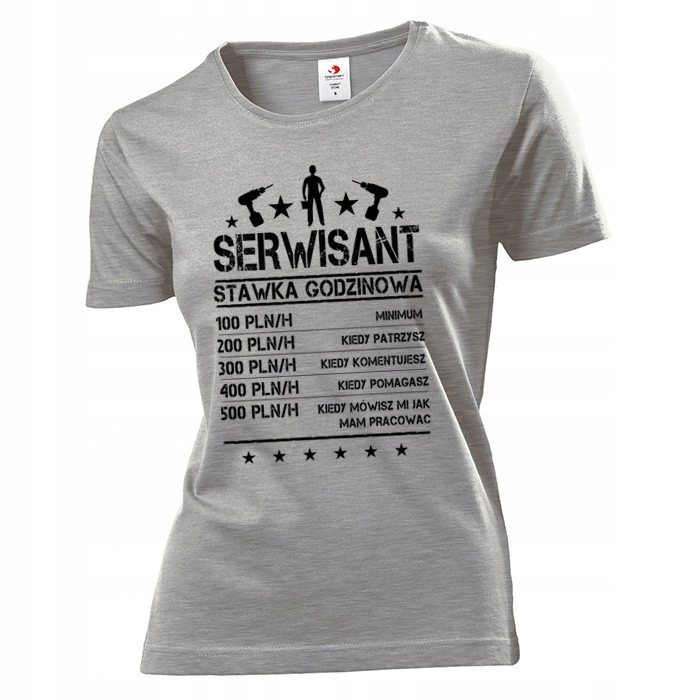 

Koszulka damska Serwisant stawka godzinowa M