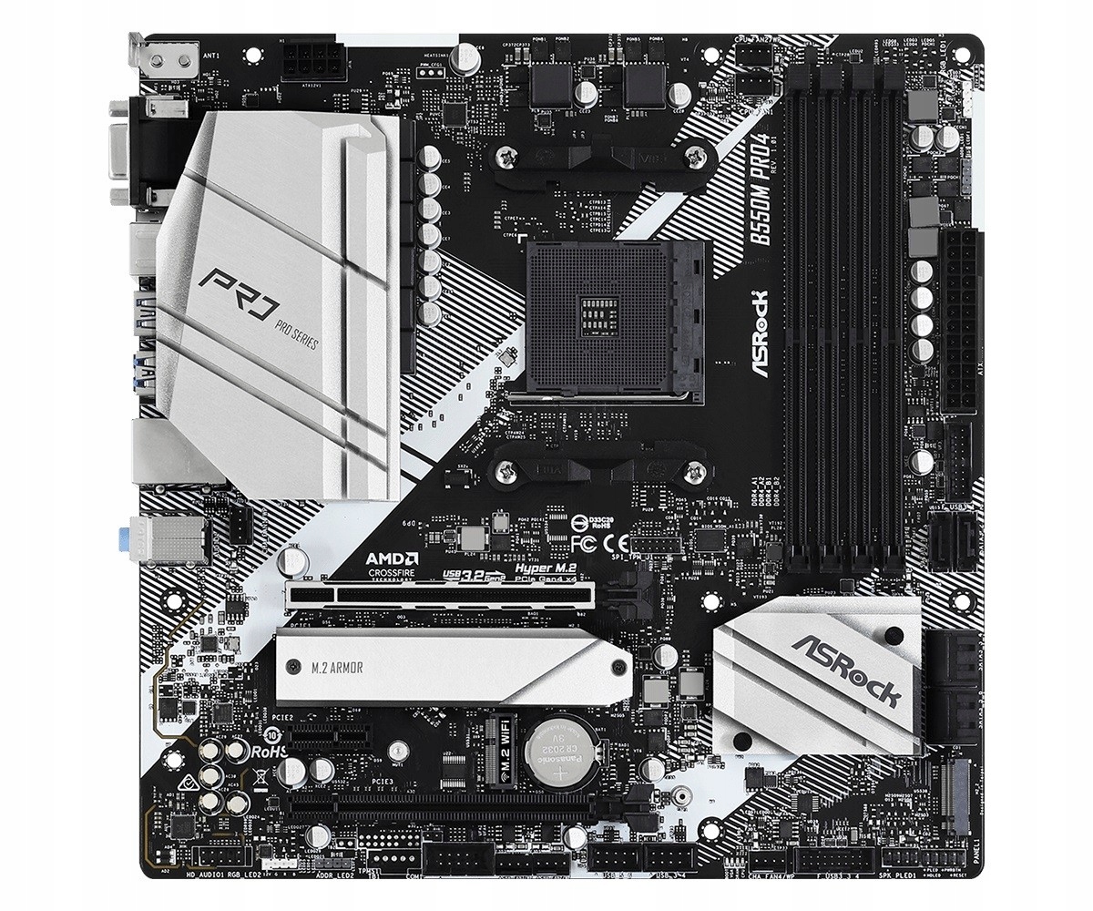 ASROCK B550M Pro4 mATX AM4 DDR4 — 5