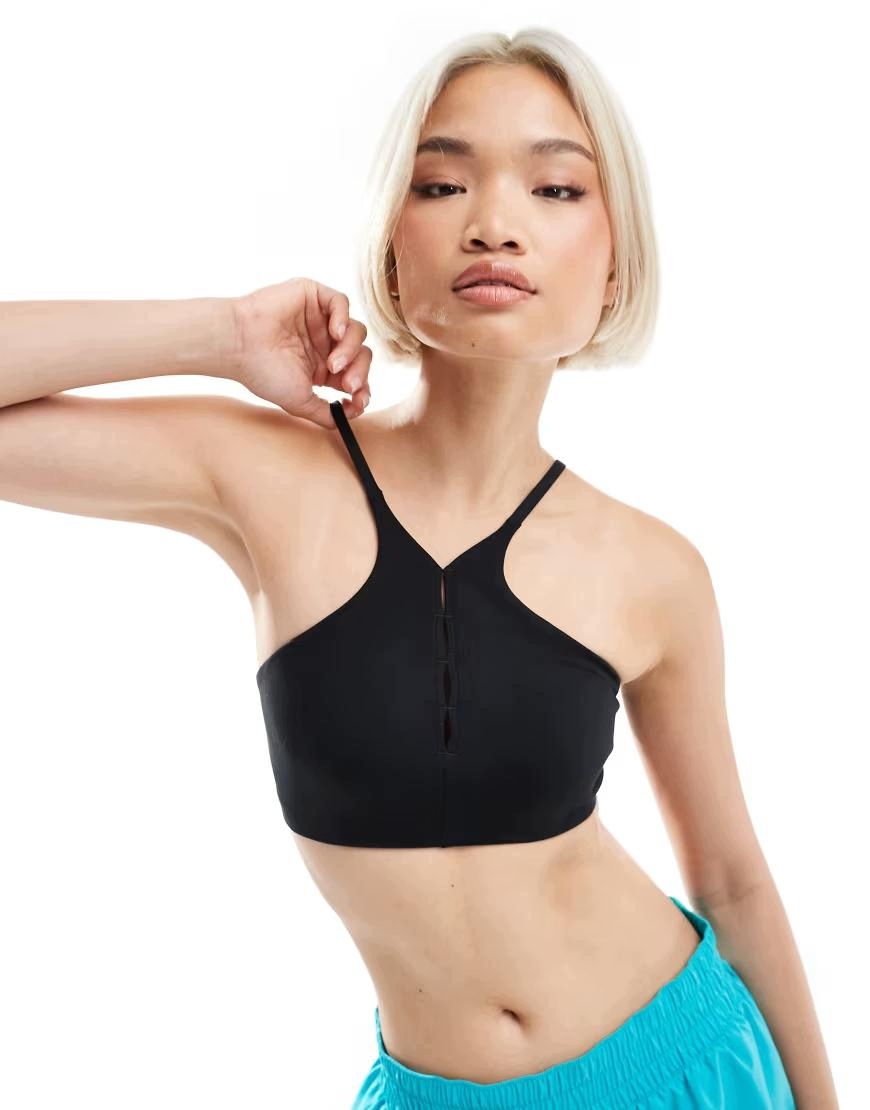 Nike Czarny Top Sportowy Training Key Hole B25__M