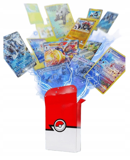 Karty Pokemon TCG–100 Kart Każda Inna+20 Rzadkich-Oryginalne ...