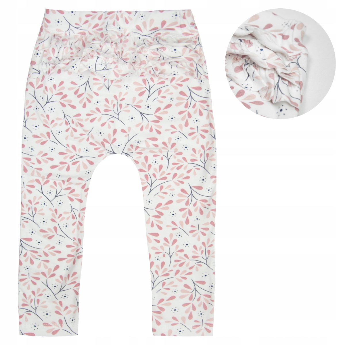 

Legginsy getry gładkie Z Falbankami gałązki 80