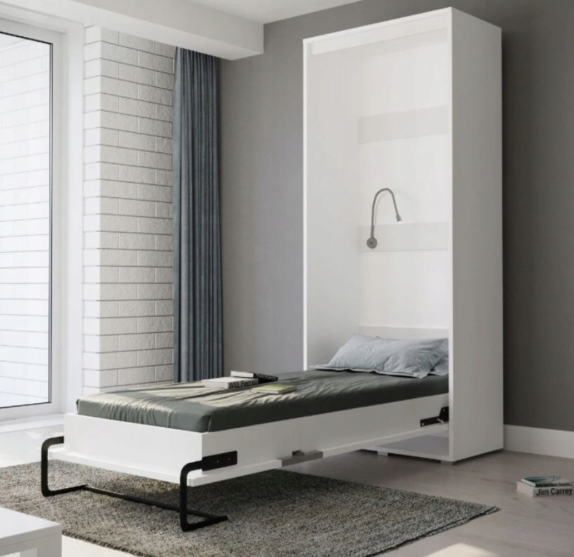 Półkotapczan pow spania 90x200 Łóżko w szafie Materiał korpusu płyta laminowana