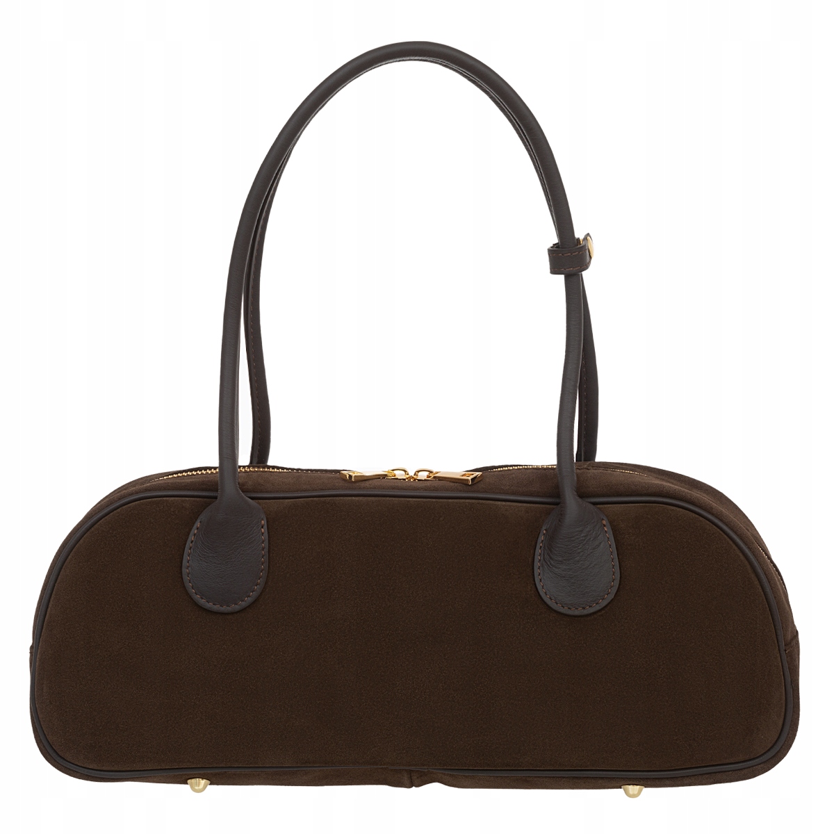 Dámská semišová kabelka Vera Pelle Fonda Choco