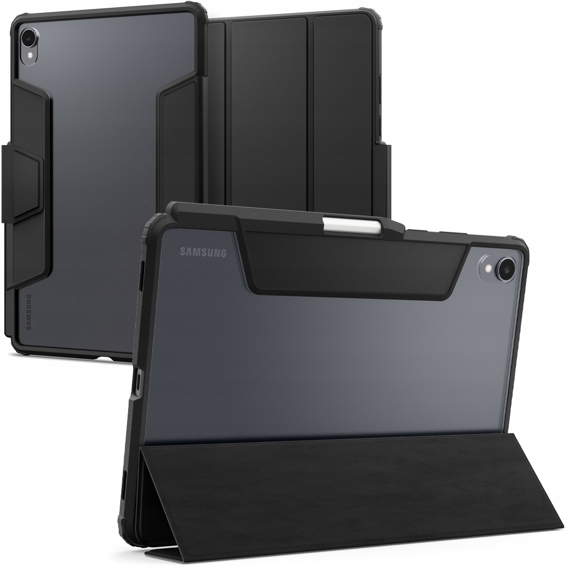 Puzdro s klapkou pre Galaxy Tab S11, Spigen Ultra Hybrid Pro, stojan z fólie