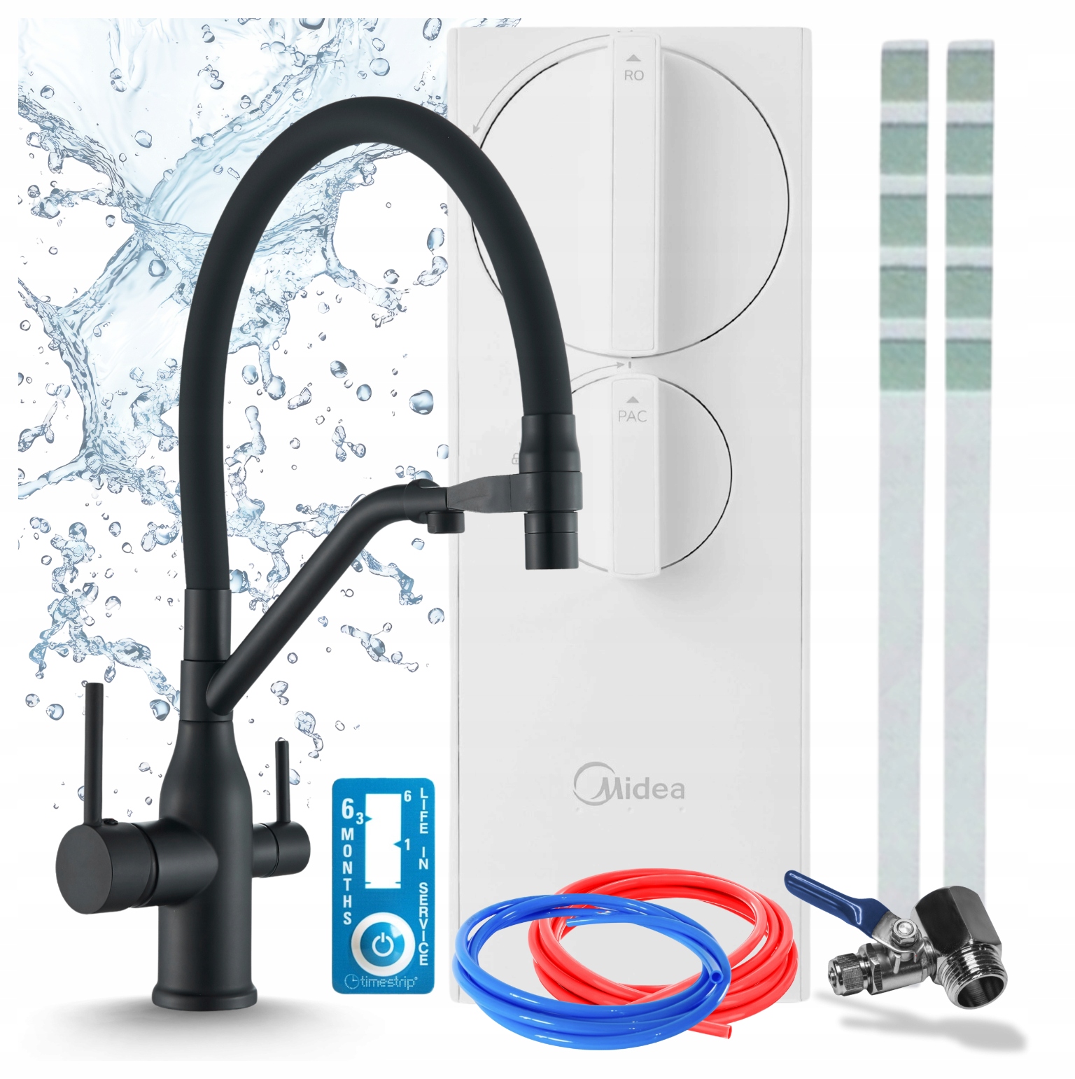 Filtr Na Vodu Midea 400GPD RO5 Reverzní Osmóza A Třícestná Baterie Pzh