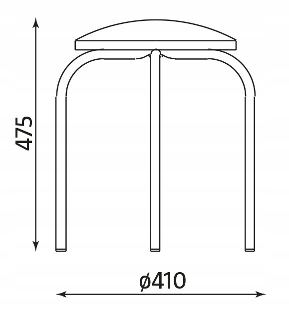 Stołek bez oparcia taboret CHICO chromowany C73 szaro-czarny Nowy Styl Kolor mebla czarny grafit szary