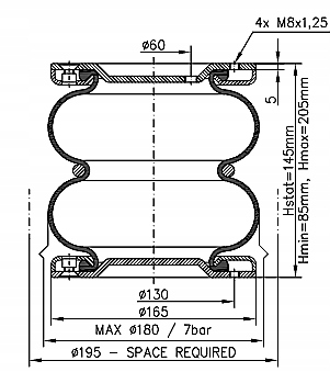 Poduszki Pneumatyczne IVECO DAILY 6T Producent części Pneumatic System