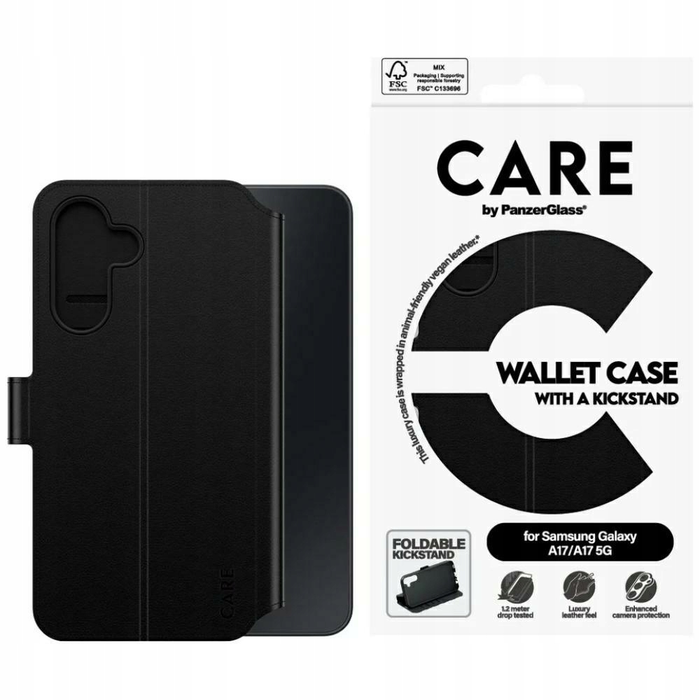 Pouzdro Care by PanzerGlass Wallet Case M. Stojánek pro Samsung Galaxy M17 5G