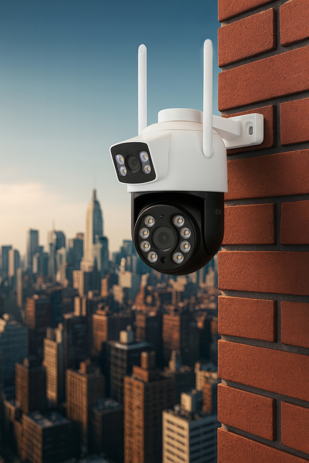 KAMERA WIFI 6MP OBROTOWA DWA OBIEKTYWY IR PODWÓJNA HD ICSEE SMART IP65 PTZ Zawiera baterie nie