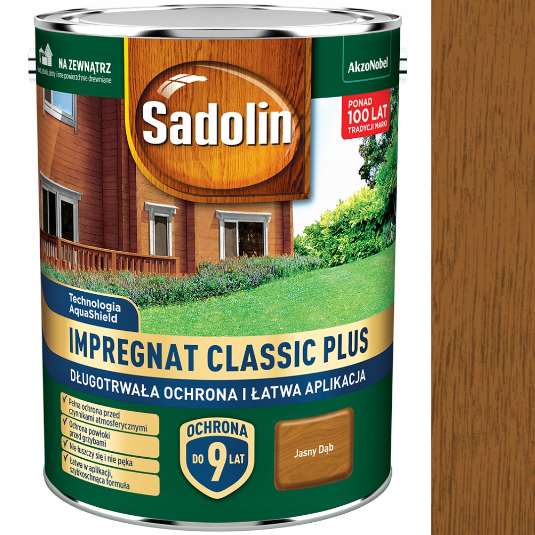 Sadolin Classic Plus Vodní Impregnát 4,5 L, Dub Světlý