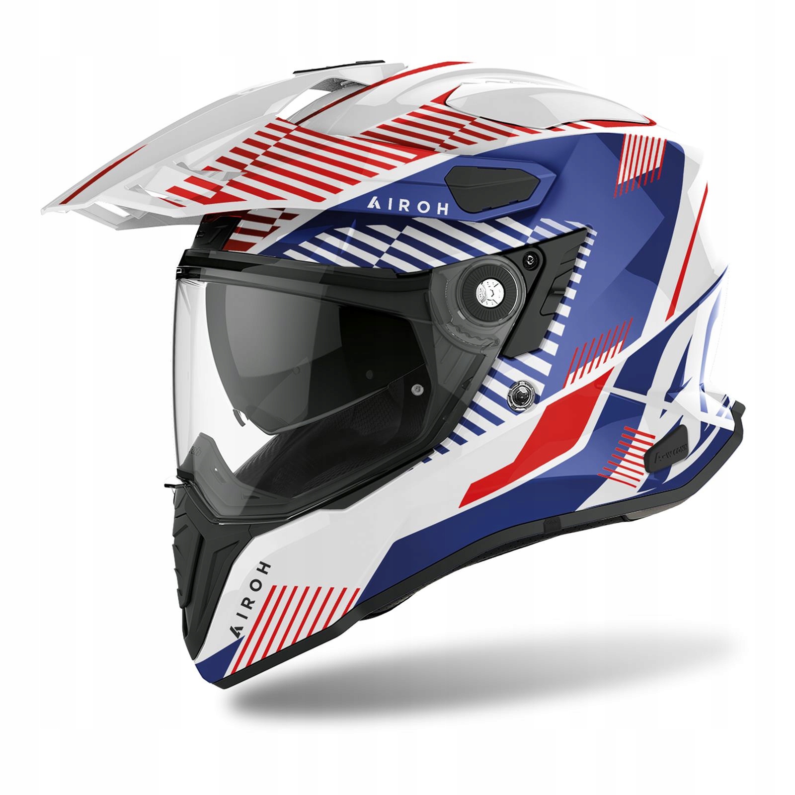 Airoh Štvorkolka enduro, Airoh, biela/modrá lesklá, R. XL