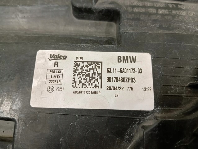Frontscheinwerfer BMW X1 F48 5A01172 Facelift LED Rechts Scheinwerfer Headlight - Thumbnail 7