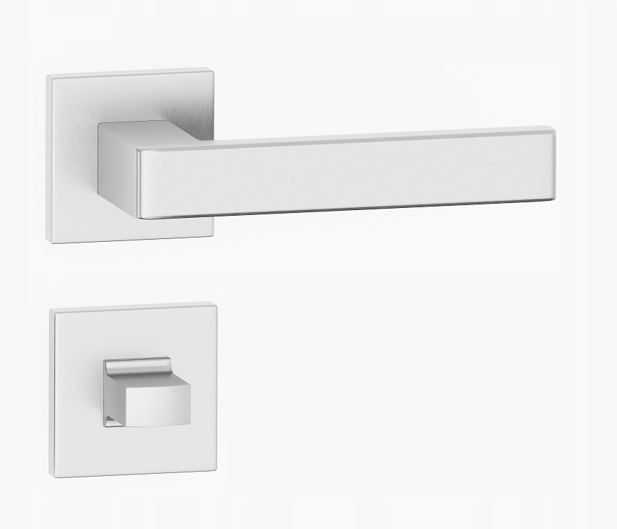 Klika Pina Slin chrom mat WC/koupelna rozety