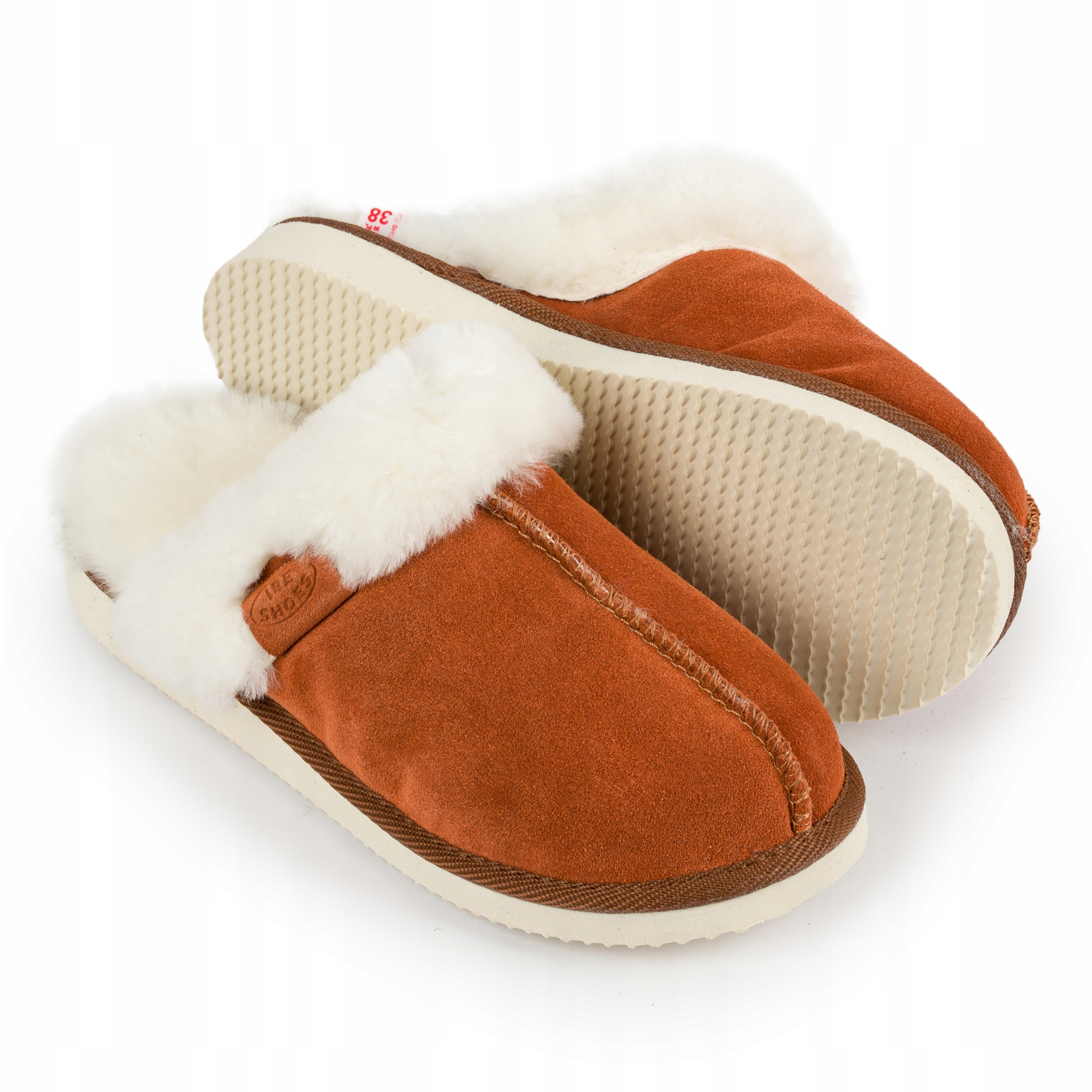 Pantofle Premium Pantofle Teplé Sandále Domácí s vlnou IreShoes 39